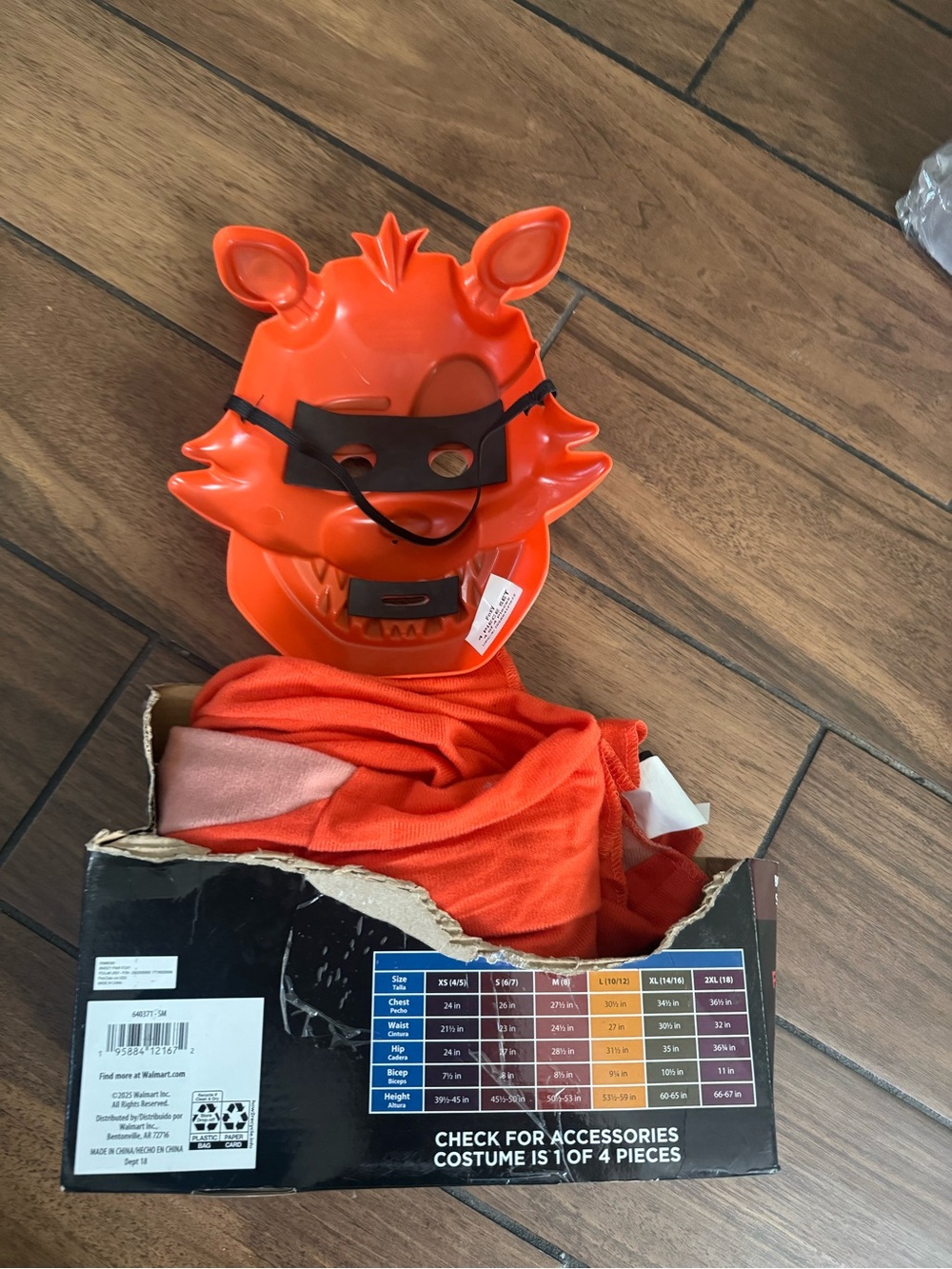 Rubies Five Nights At Freddy' Bonnie Costume for kids size sm - Picture 6 of 7